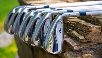 G Le3 irons on stone wall