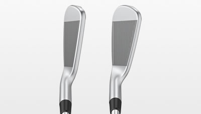 Comparison of 4-iron and 7-iron at address