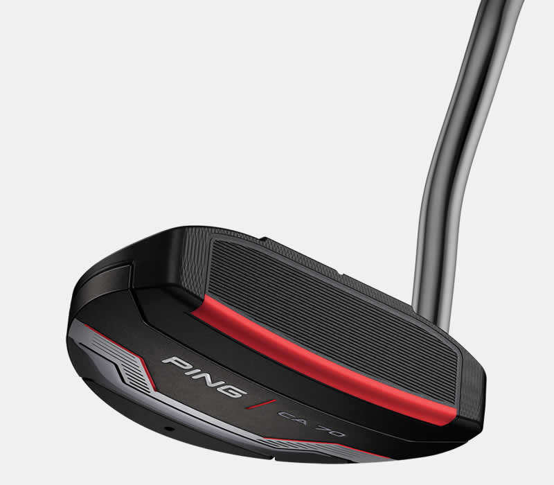 face view of PING 2021 CA 70 putter